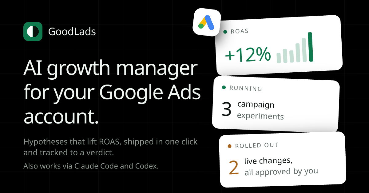 GoodLads - Good lads for your Google Ads